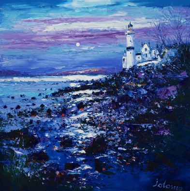Winter Eveninglight the Cloch Light Gourock 24x24 Winter Eveninglight the Cloch Light Gourock 24x24